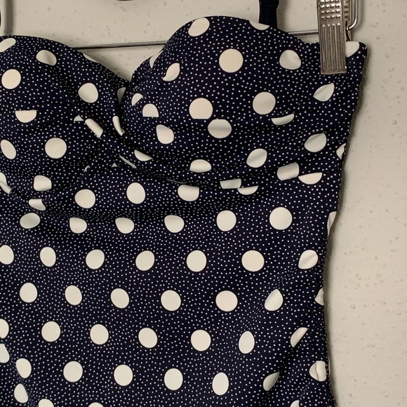 NEW Boden Amalfi Tankini Polka Dot Swimsuit Top Size 4 - Picture 6 of 12